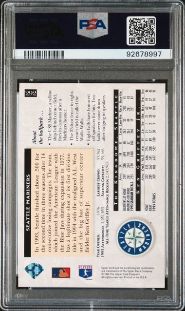 1994 Upper Deck #292 Ken Griffey Jr. PSA 10