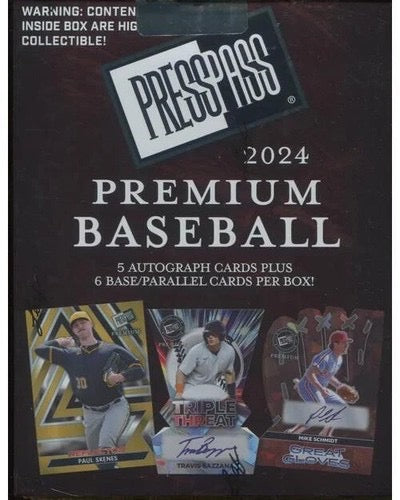 2024 Leaf Press Pass Premium Baseball Hobby Box