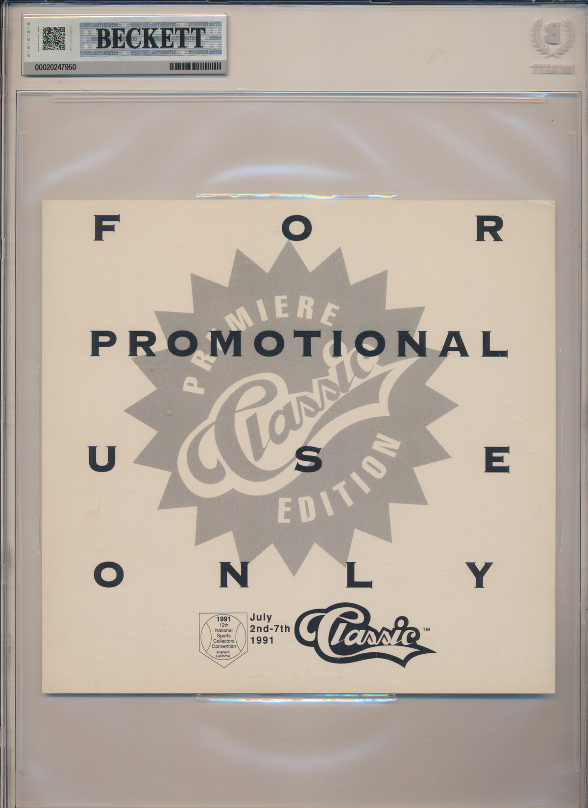 ROCKET ISMAIL ND Irish SIGNED 1991 Classic #P1 NATIONAL SHEET BGS BAS SLAB
