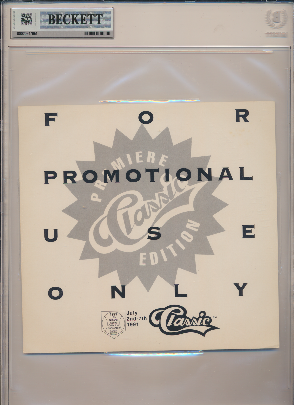 ROCKET ISMAIL ND Irish SIGNED 1991 Classic #P1 NATIONAL SHEET BGS BAS SLAB