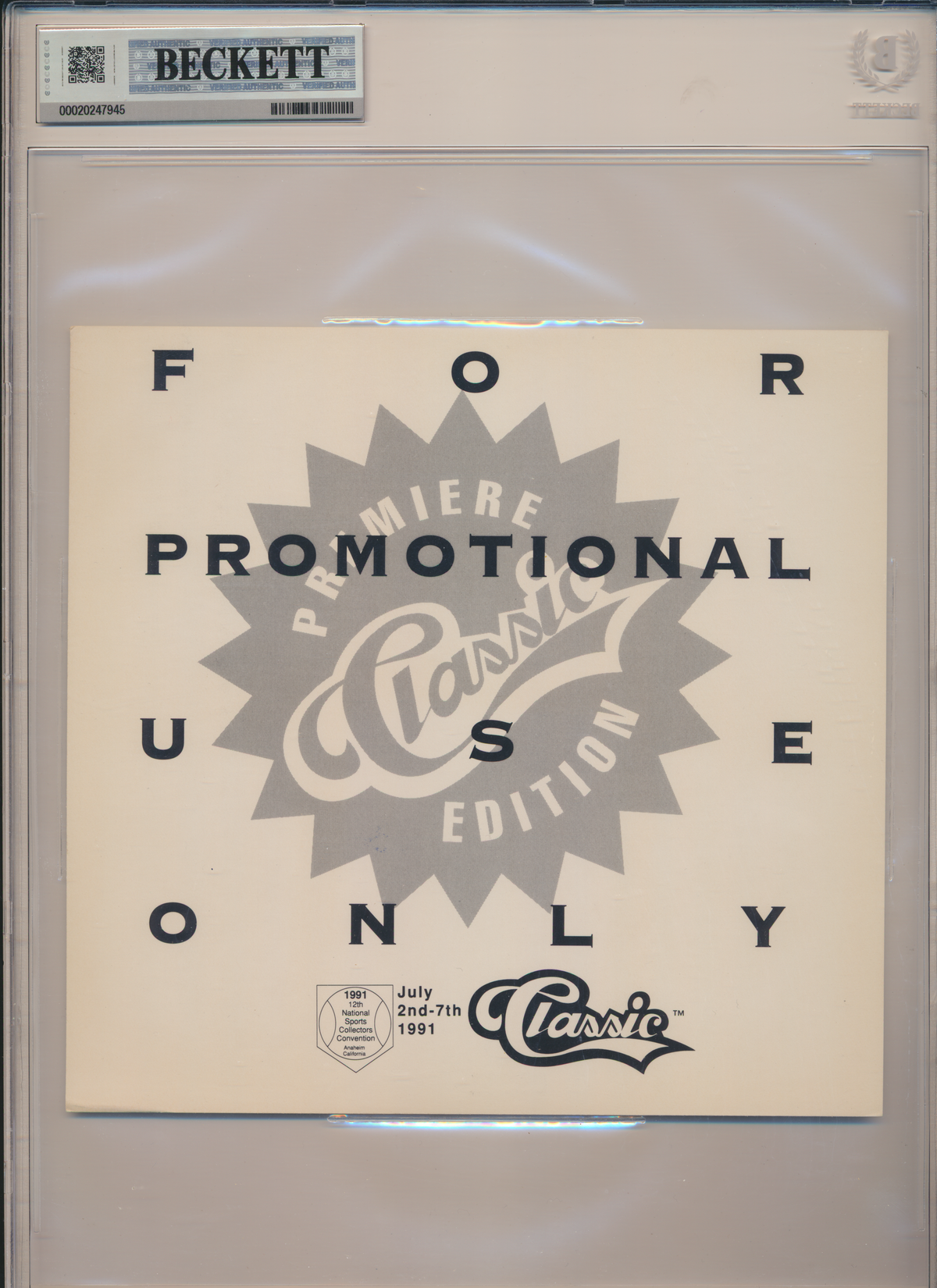 ROCKET ISMAIL ND Irish SIGNED 1991 Classic #P1 NATIONAL SHEET BGS BAS SLAB AUTO 10