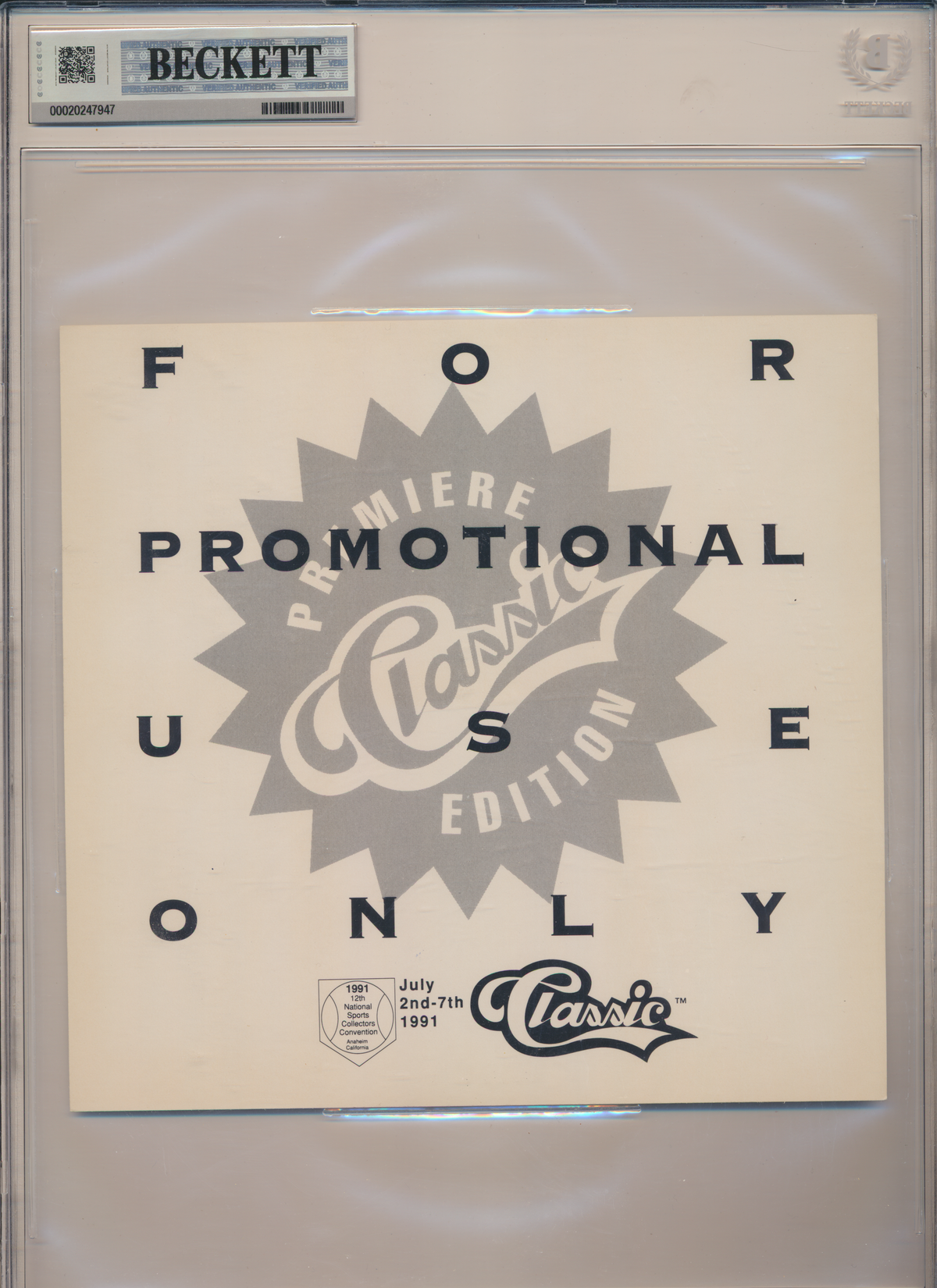 ROCKET ISMAIL ND Irish SIGNED 1991 Classic #P1 NATIONAL SHEET BGS BAS SLAB AUTO 10