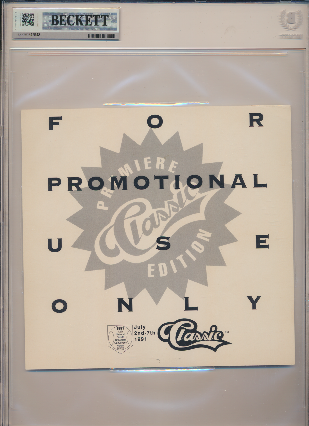 ROCKET ISMAIL ND Irish SIGNED 1991 Classic #P1 NATIONAL SHEET BGS BAS SLAB AUTO 10