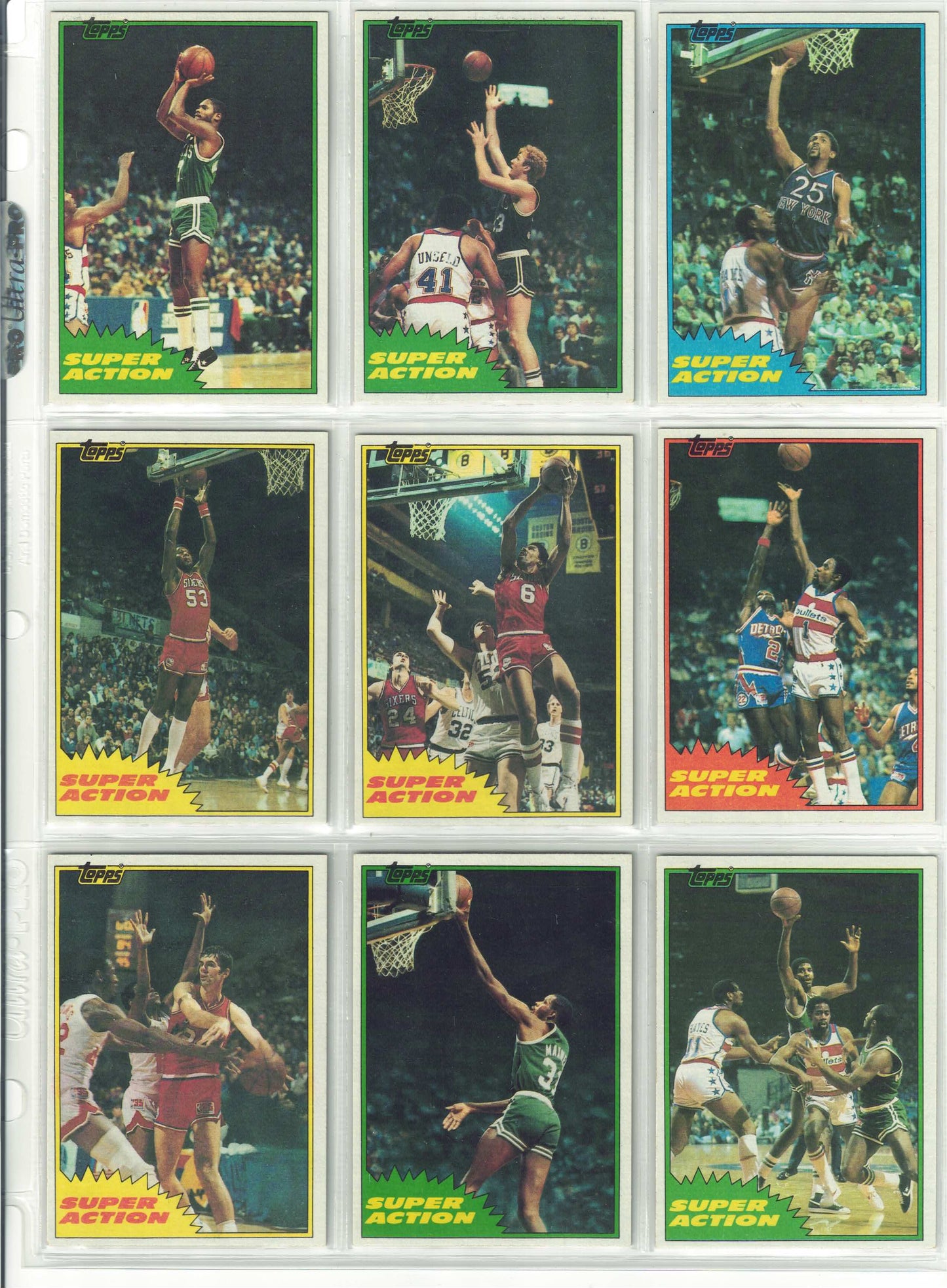 1981-82 TOPPS BASKETBALL COMPLETE SET 1-198 BIRD MAGIC MCHALE RC EX-MT