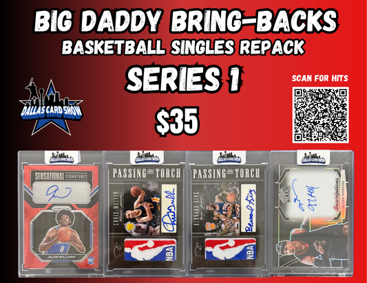 Big Daddy Bring-Backs $35 Basketball Singles Series 1
