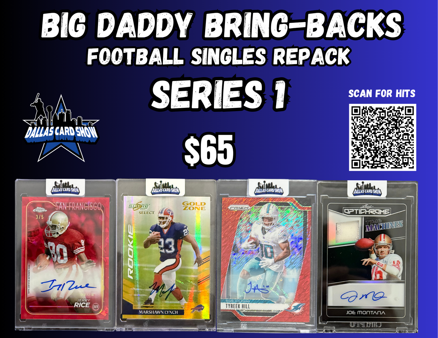 Big Daddy Bring-Backs $65 Football Single Repack Series 1
