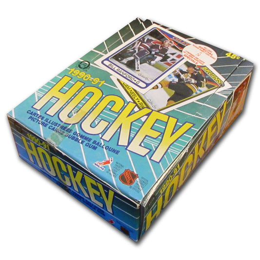 1990-91 O-Pee-Chee Hockey Card Box