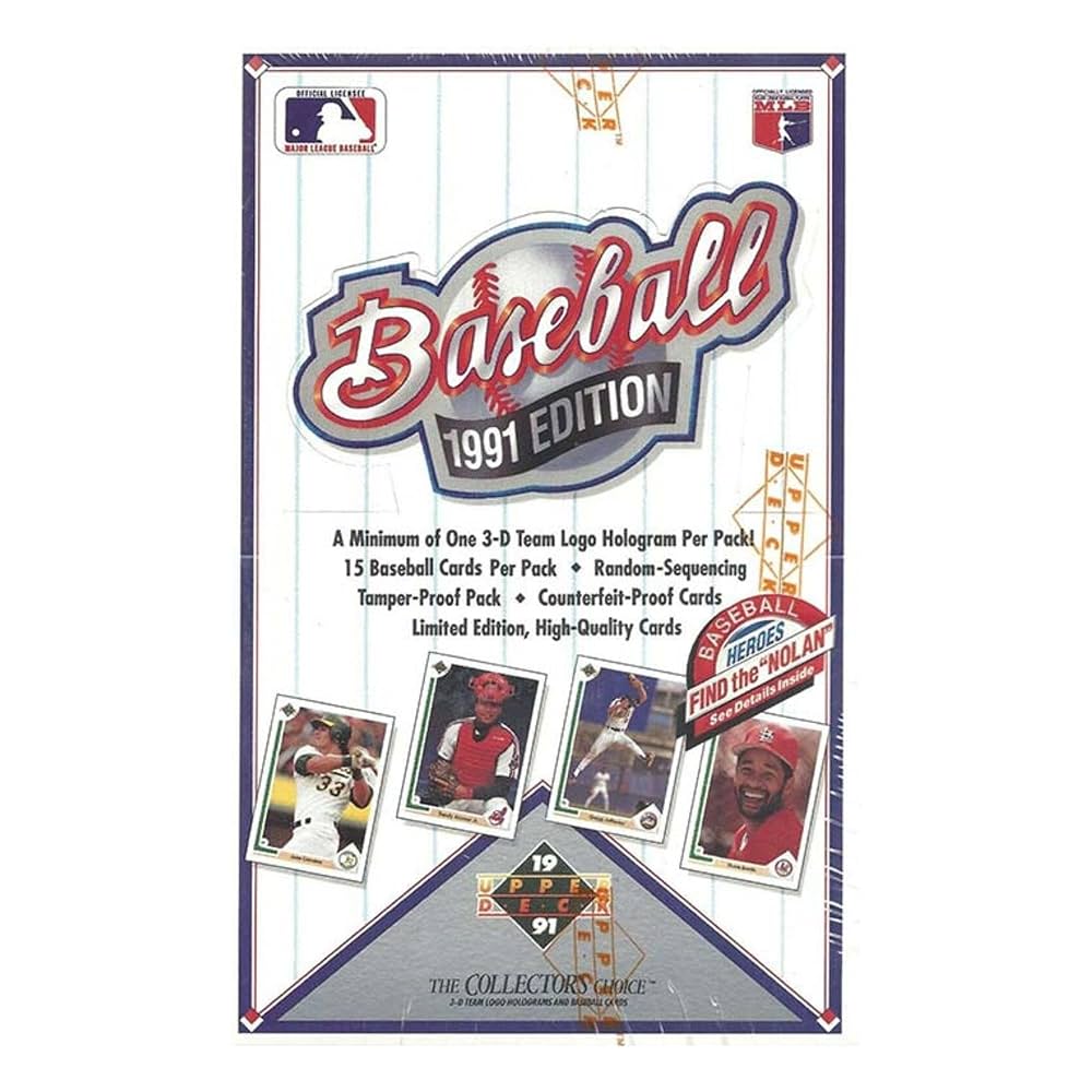 1991 Upper Deck Baseball Edition Find the Nolan Hobby Box