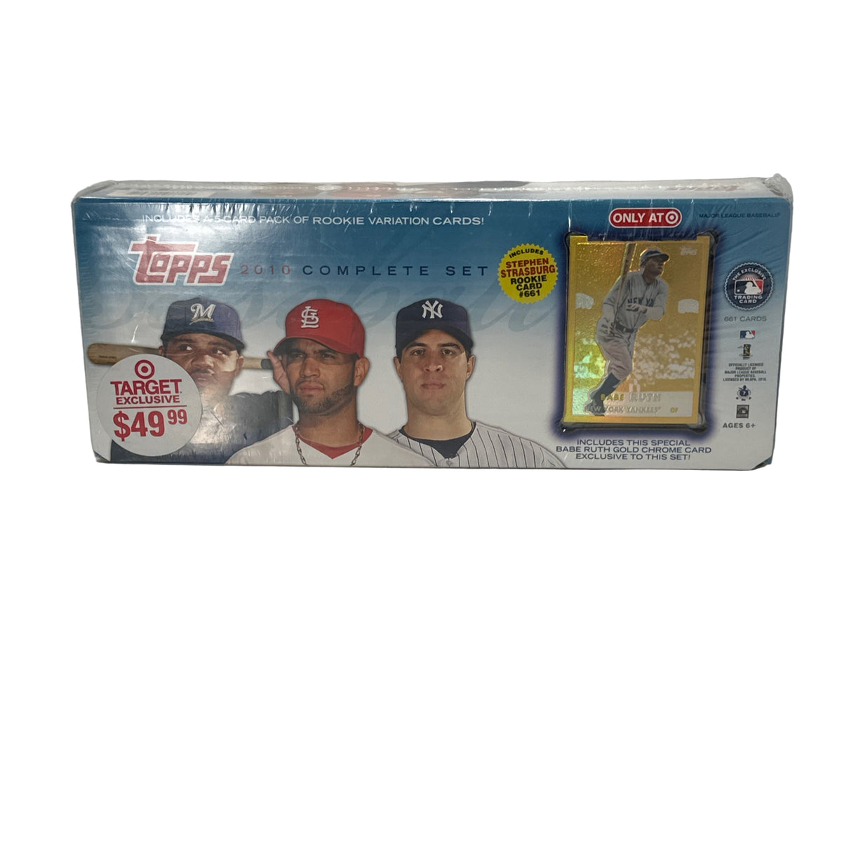 2010 Topps Baseball Factory Set Sealed Target Exclusive Babe Ruth Gold Refractor