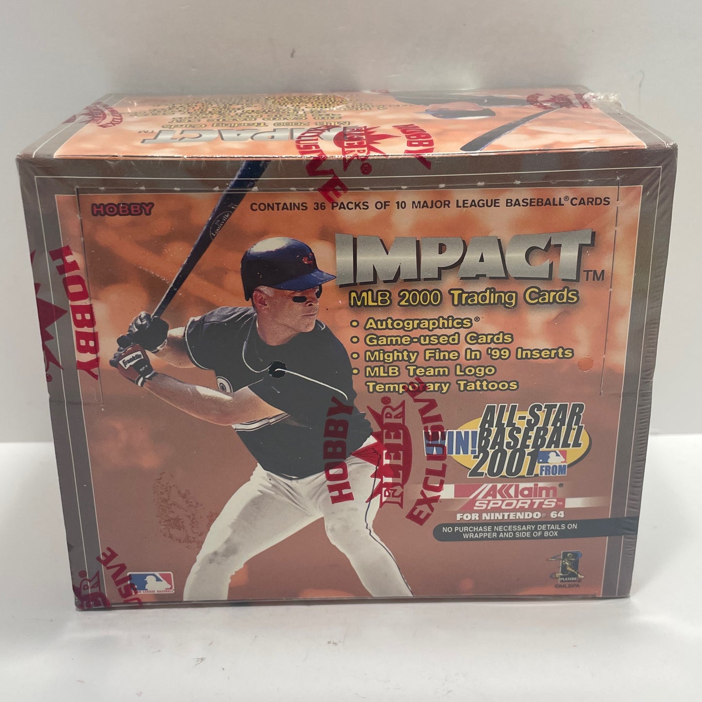 2001 Fleer Exclusive Impact All Star Baseball Hobby Box