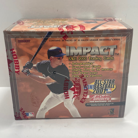 2001 Fleer Exclusive Impact All Star Baseball Hobby Box