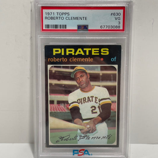 1971 Topps Roberto Clemente #630 PSA 3