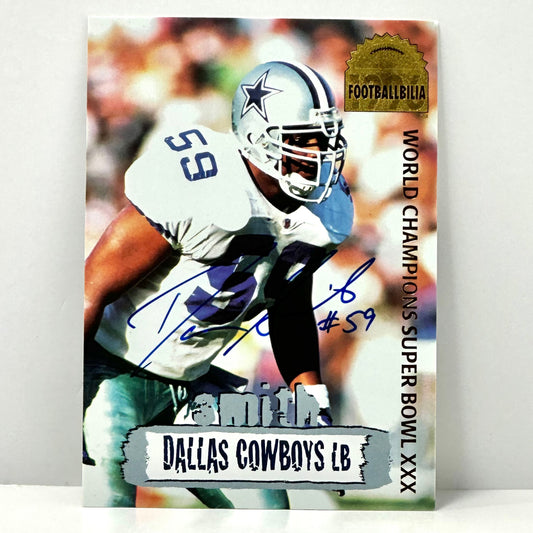 1996 Collector's Edge Cowboybilia Auto #DCA - 12 Darrin Smith Cowboys #d /4000