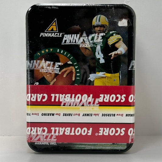 1997 Pinnacle 150 Score Football Cards in Original Sealed Tin. (Brett Farve)