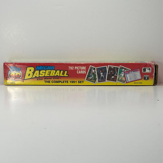 1991 Topps Micro Baseball Cards Complete 792 Full Set Factory Sealed Original