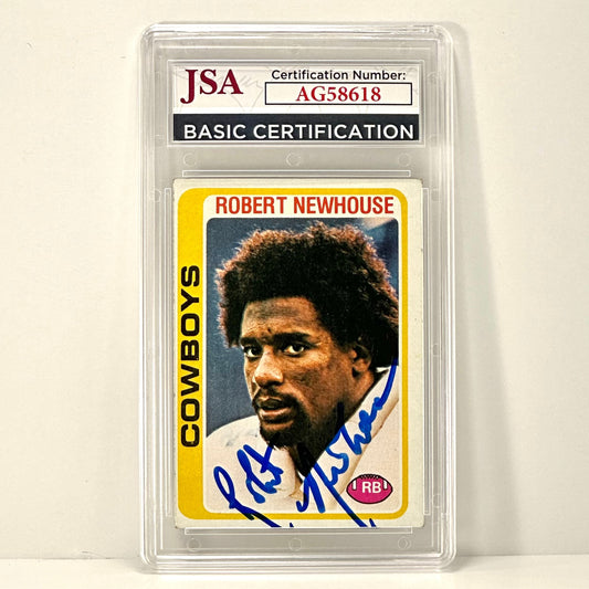 1978 Topps #86 Robert Newhouse Autograph JSA Authenticated