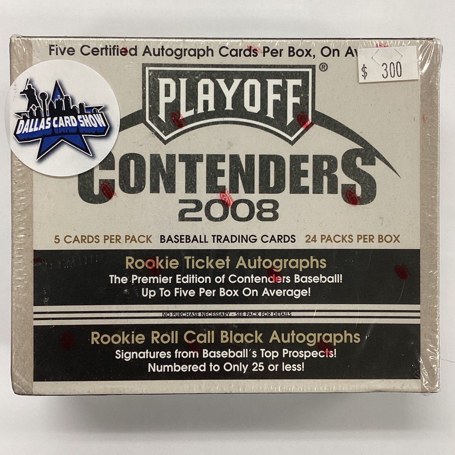 2008 Playoff Contenders Baseball Box