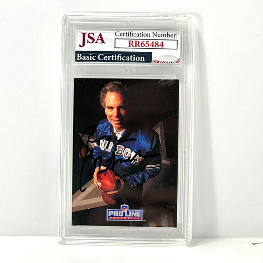 1991 Pro Line Portraits #85 Roger Staubach Dallas Cowboys HOF Autographed JSA Certified