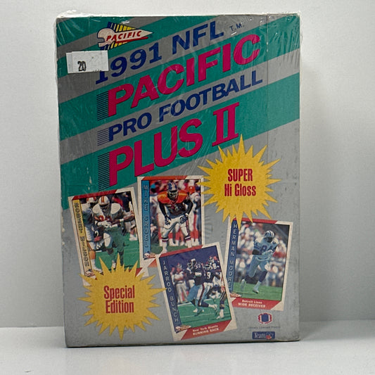 1991 NFL Pacific Pro Football Plus Series 2 Factory Sealed 36 Pack Box