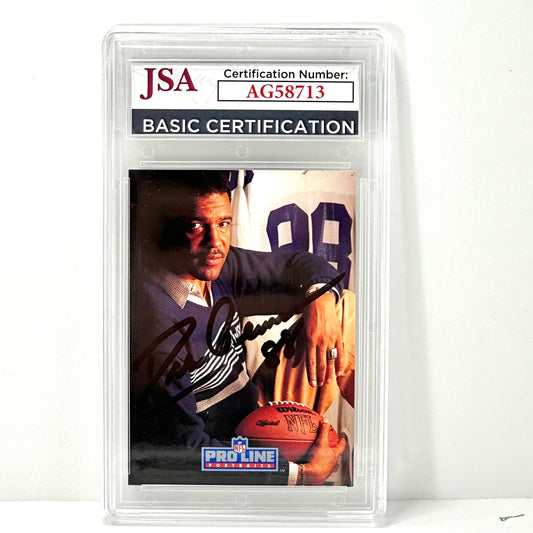 1991 Pro Line Portraits #143 Drew Pearson Autographed JSA Authentic