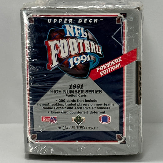 1991 Upper Deck NFL Football Cards High Number Series Set Box Sealed 200 Cards