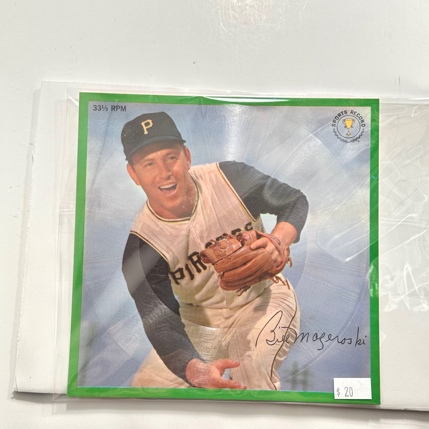 1962 Sports Champion  Bill Mazeroski 33 1/3 RPM Sports Record