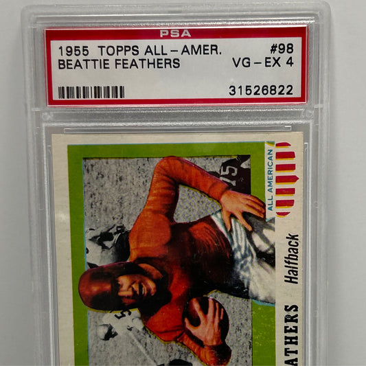 1955 Topps All American Beattie Feathers #98 PSA4
