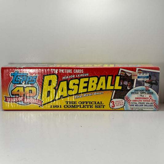 1991 Topps Baseball Complete Set New Factory Sealed 792 Cards