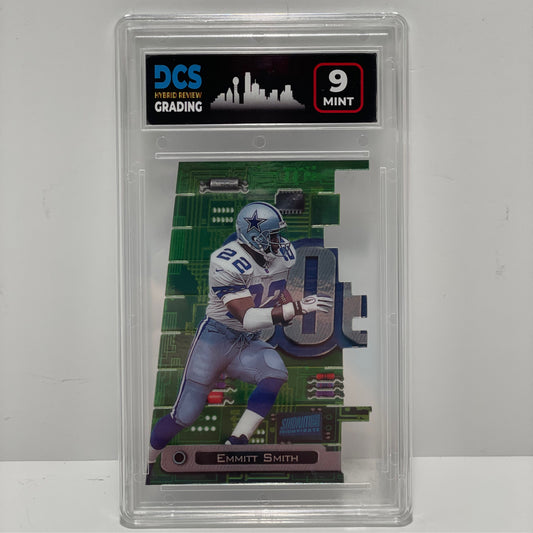 1998 Stadium Club Triumvirate Luminous #T4A Emmitt Smith Die Cut Dallas Cowboys DCS 9