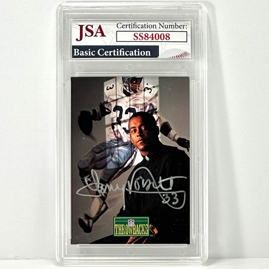 1992 Pro Line Throwbacks Tony Dorsett Autograph JSA Authenticated