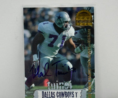 1996 NFL Collector's Edge Footballbilia-  Mark Tuinei Auto DCA-9 #d /4000