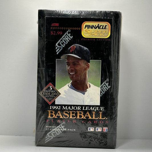 1992 PINNACLE Baseball FACTORY SEALED BOX Series 1 PREMIER EDITION 36 Packs