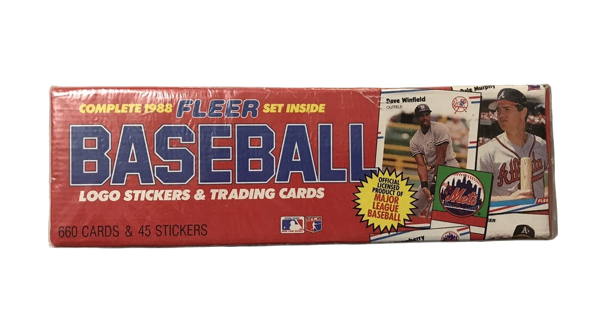 1988 Fleer Baseball Complete Set 660 Cards and 45 Logo Stickers Factory Sealed