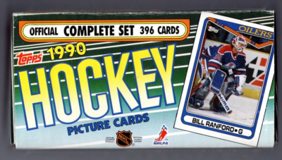 1990 Topps Hockey Complete Set 396 Picture Trading Cards Factory Sealed Box
