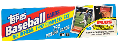 1992 Topps Baseball Complete Factory Sealed Set 792 Cards + 10 Gold Cards