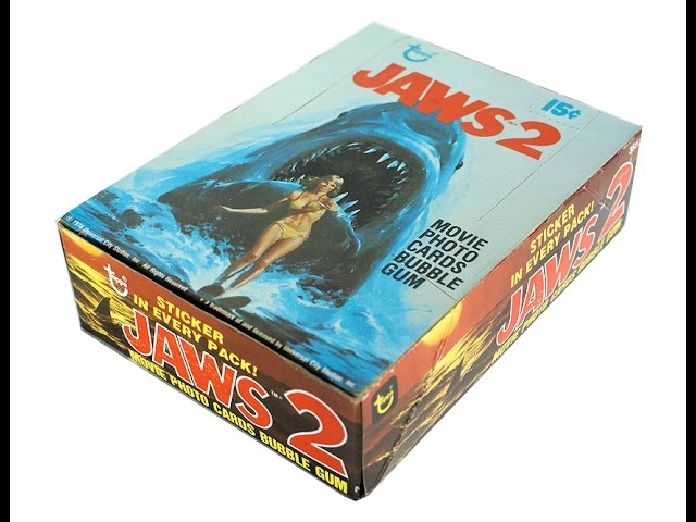 1978 Topps Jaws 2 Movie Photo Cards Box - 36 Unopened Packs