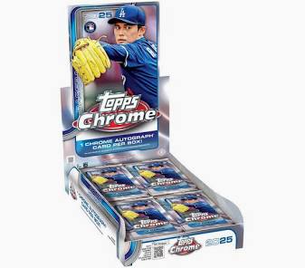 2025 Topps Chrome Baseball Factory Sealed Hobby Box