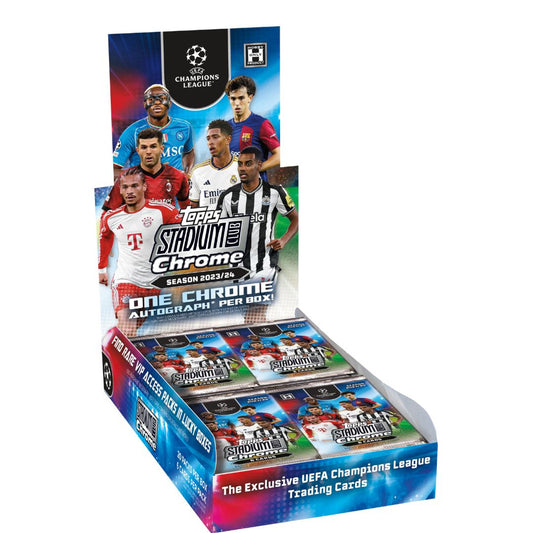 2023-24 Topps Stadium Club Chrome UEFA Club Soccer Hobby Box