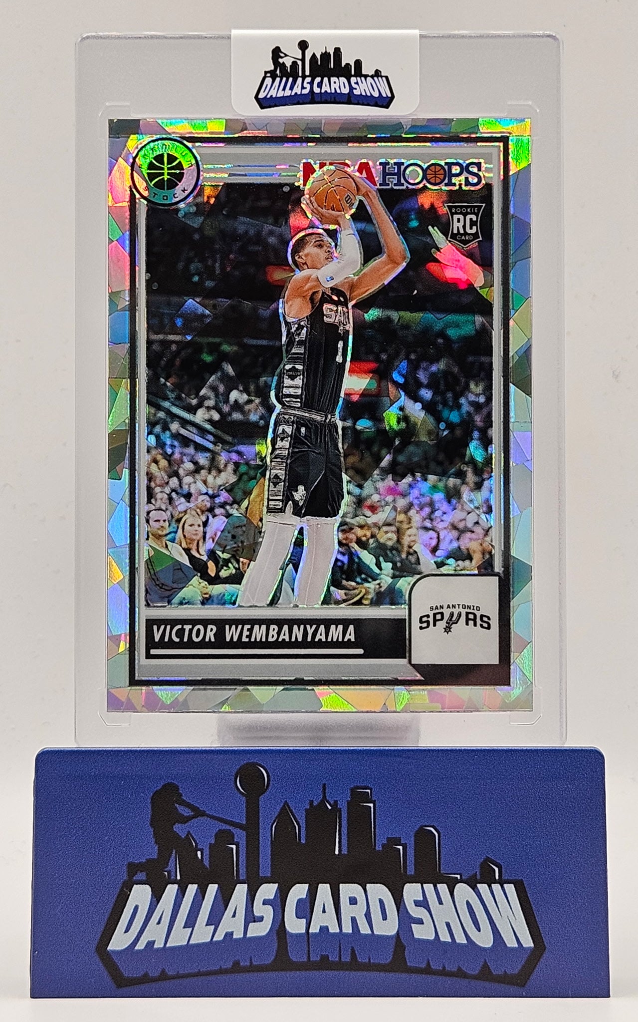 2023-24 Hoops Premium Stock #108 Victor Wembanyama Rookie Cracked Ice