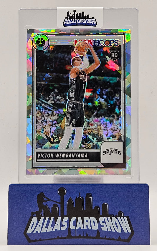 2023-24 Hoops Premium Stock #108 Victor Wembanyama Rookie Cracked Ice