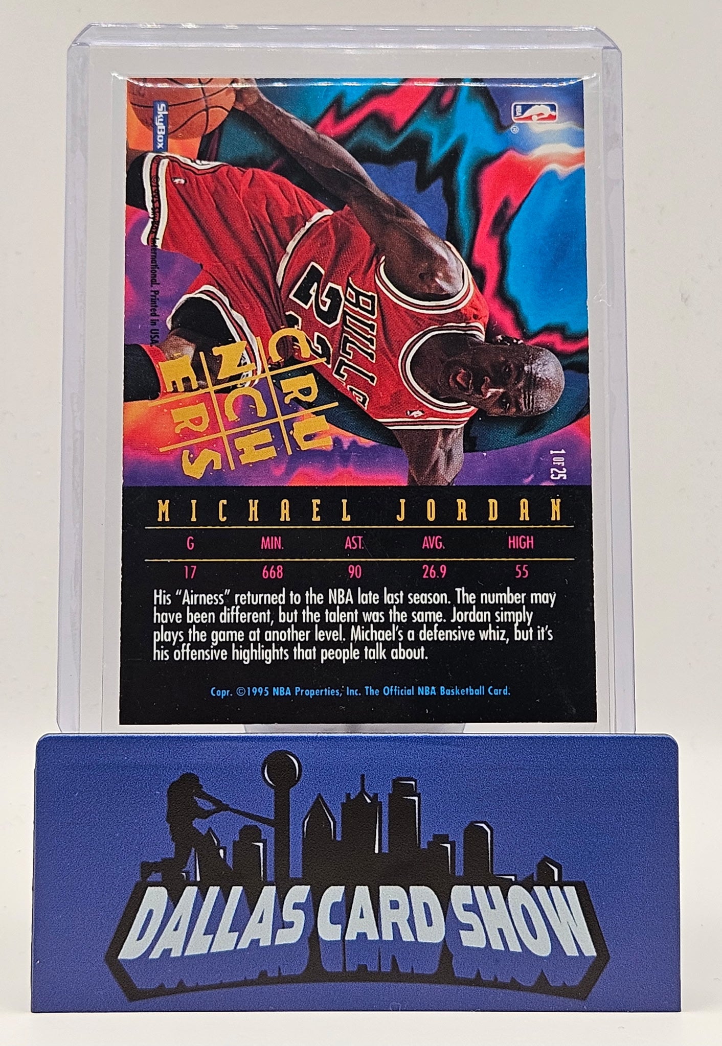 1995 Hoops Number Crunchers#1 Michael Jordan