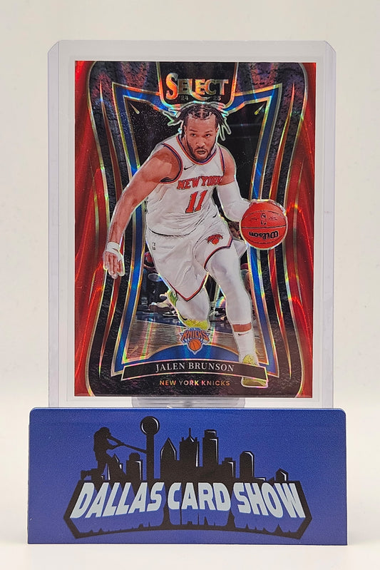 2024-25 Panini Select #332 Jalen Brunson Red Raywave /65