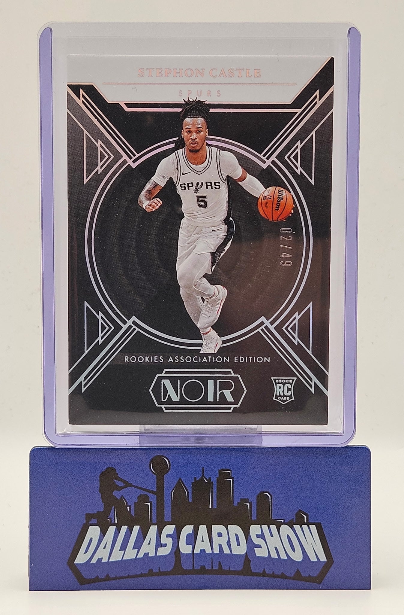 2024-25 Panini Noir #155 Stephon Castle Rookie RC /49