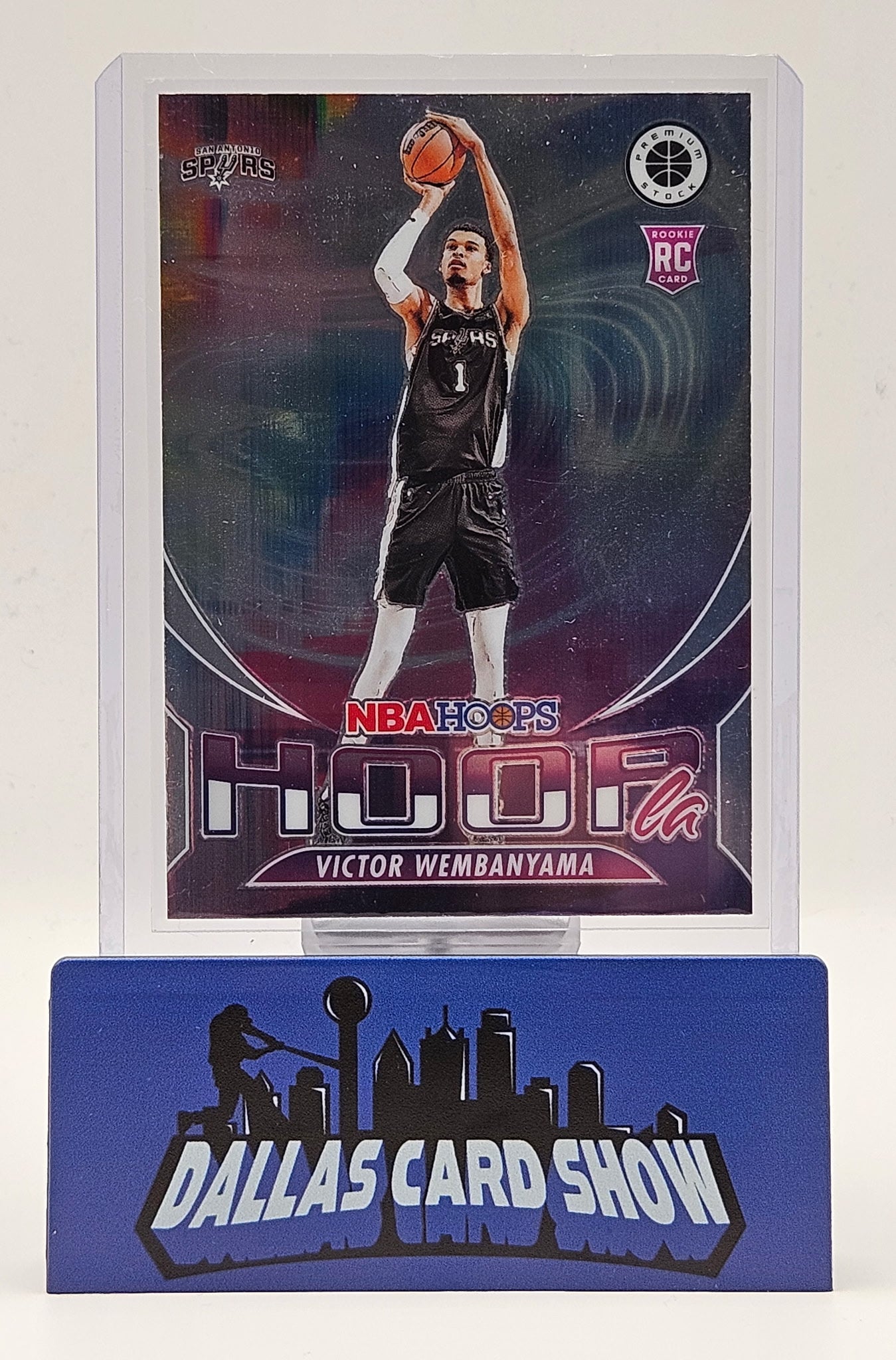 2023-24 Panini Hoops Premium Stock #5 Victor Wembanyama Hoopla Rookie RC