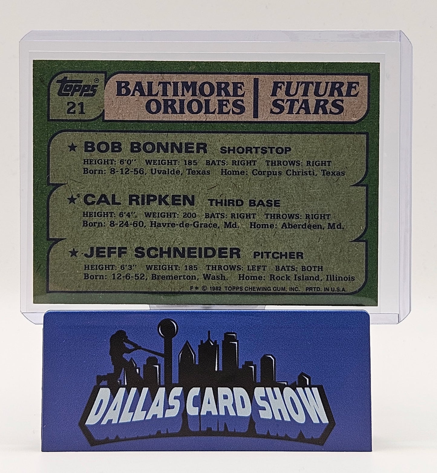 1982 Topps Cal Ripken Jr. #21 Rookie RC