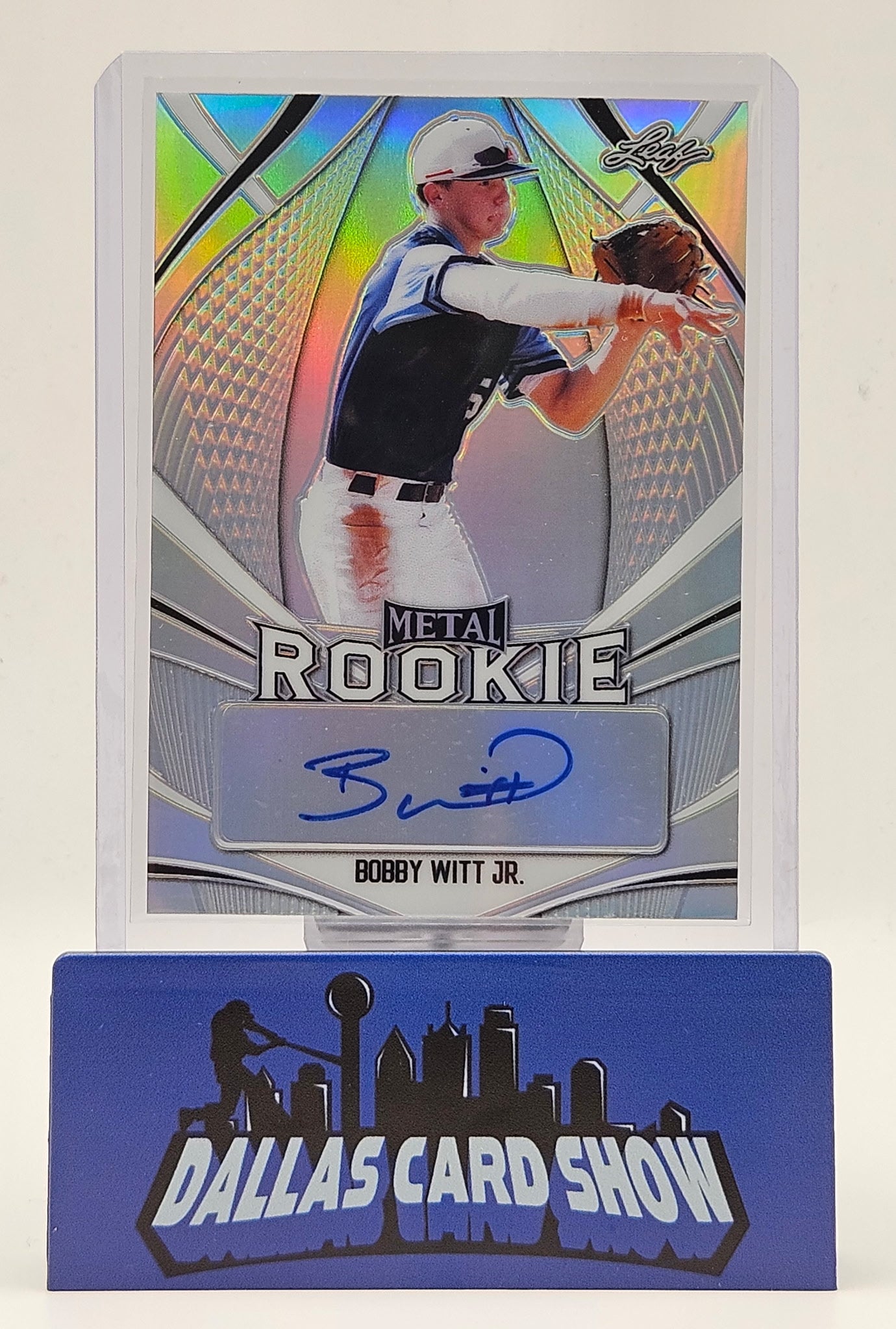 2020 Leaf Metal #MR-BWJ Bobby Witt Jr. Silver Rookie Autograph /50