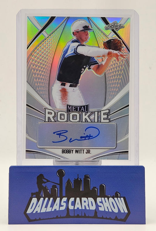 2020 Leaf Metal #MR-BWJ Bobby Witt Jr. Silver Rookie Autograph /50