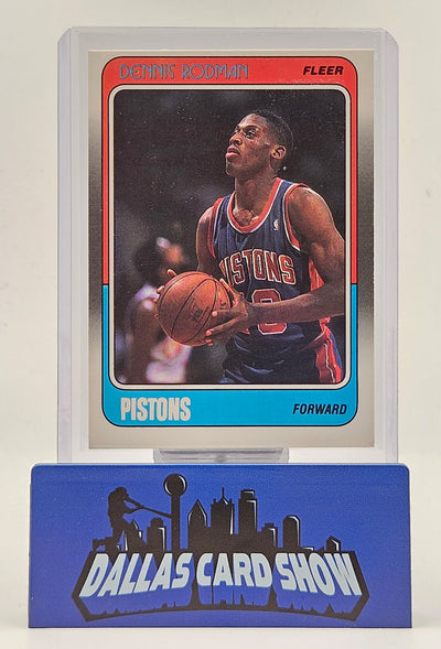 1988-89 Fleer Dennis Rodman Rookie #43 Chicago Bulls