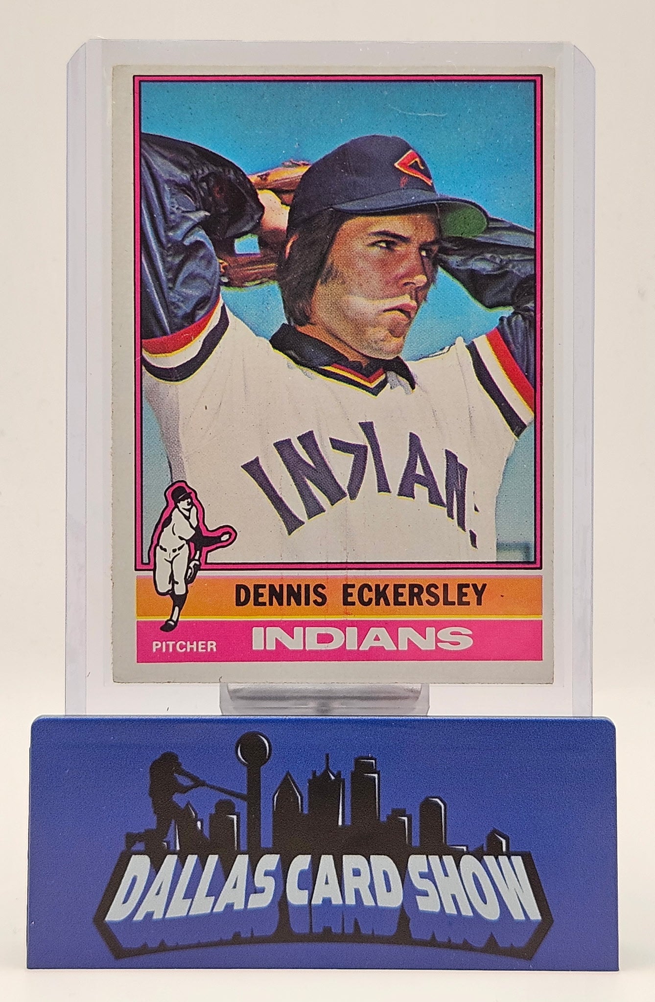 1976 Topps Baseball Card #98 Dennis Eckersley Cleveland Indians EX+ Rookie HOF