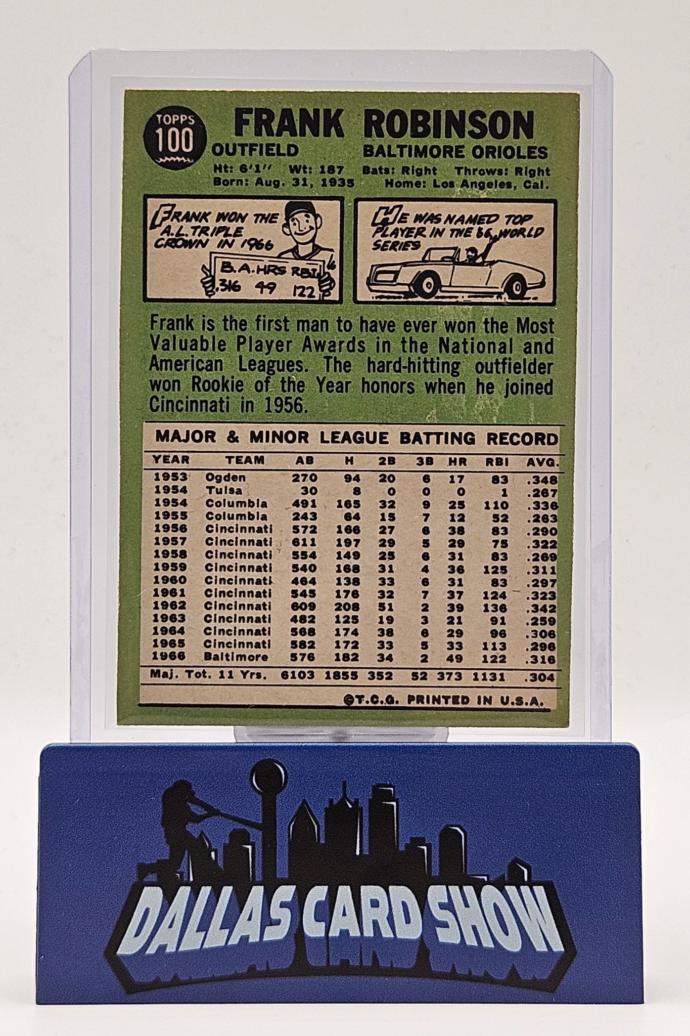 1967 Topps - Frank Robinson #100